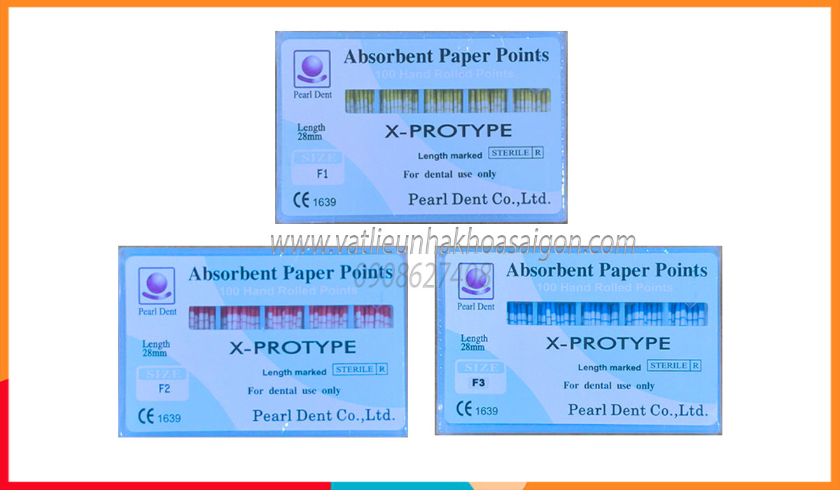 Côn giấy nội nha Protaper Absorbent Paper Points X-Protype - Pearl Dent