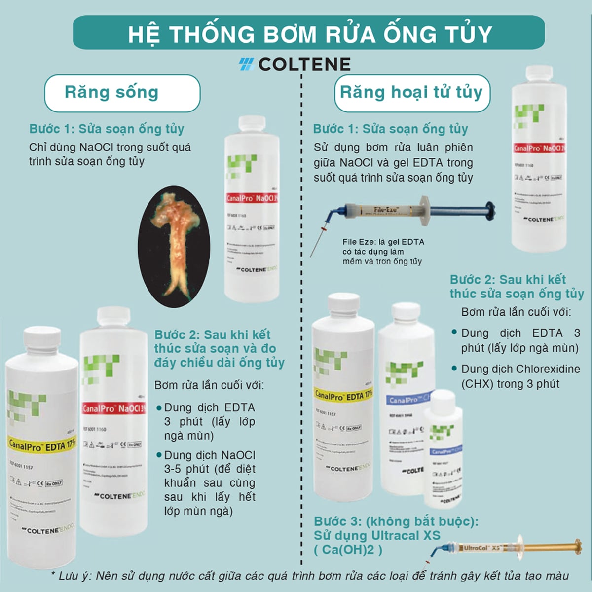 Dung dịch bơm rửa ống tuỷ CHX CanalPro Chlorhexidine 2% Coltene