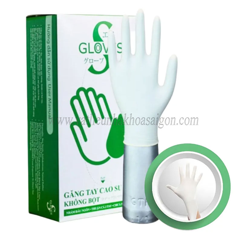 Găng tay y tế Sgloves Latex không bột 5.0g | Chính hãng Găng tay y tế Sgloves Latex không bột 5.0g | Chính hãng