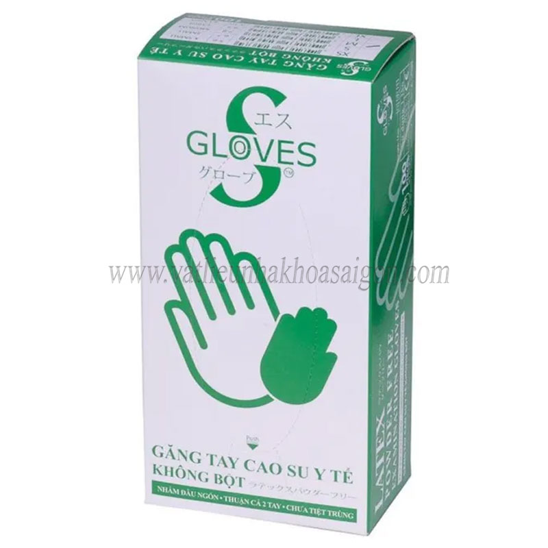 Găng tay y tế Sgloves Latex không bột 5.0g | Chính hãng