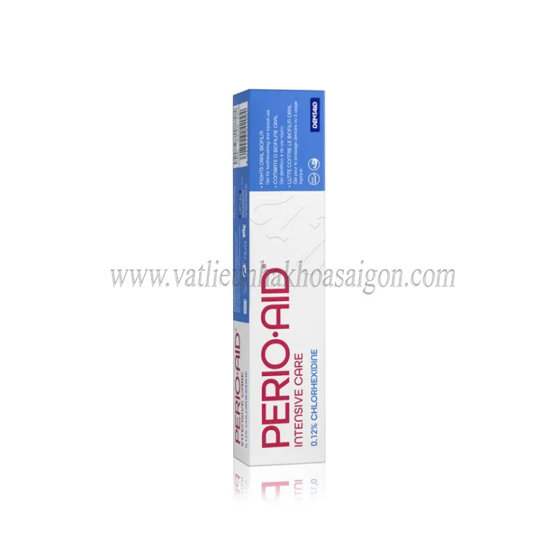 Gel chải răng PERIO-AID Intensive Care dùng sau điều trị nha chu, trước và sau phẫu thuật răng miệng, tuýp 75ml