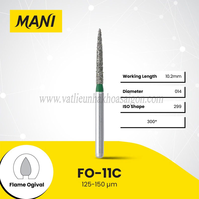 Mũi khoan ngọn lửa FO - Mani