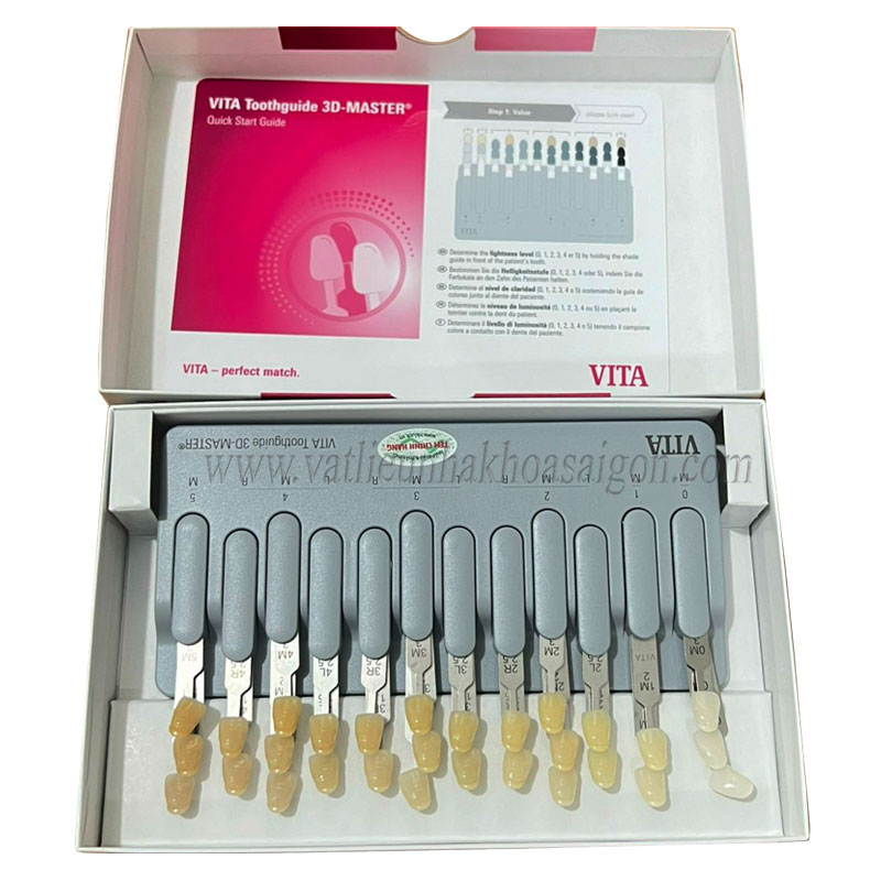 Bảng So Màu Răng Vita 3D, Vita Toothguide 3D Master, Dùng trong nha khoa thẩm mỹ, răng sứ