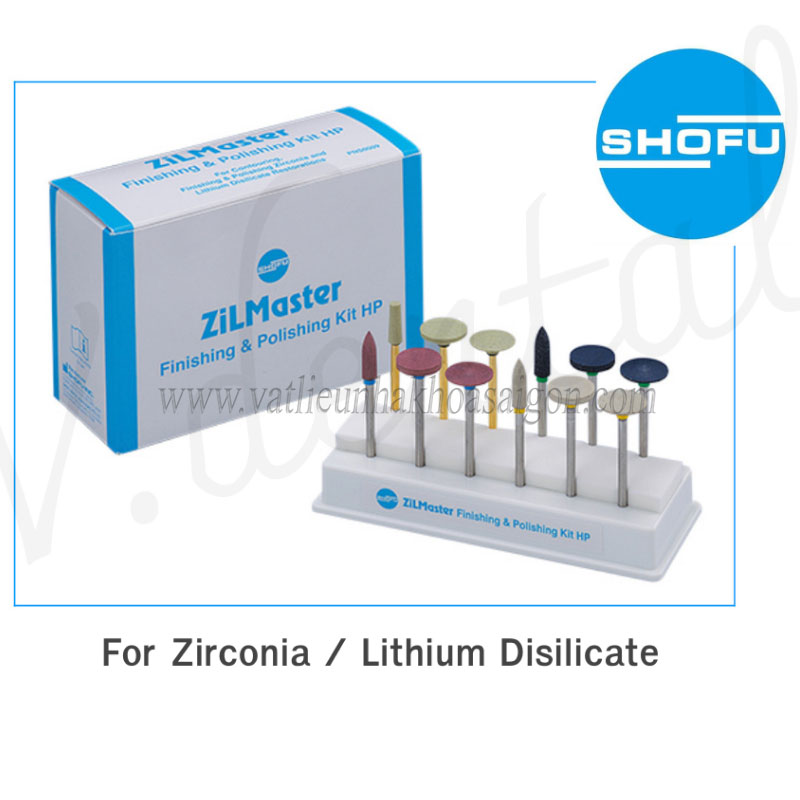 Bộ mũi đánh bóng sứ SHOFU ZILMASTER FINISHING & POLISHING KIT HP