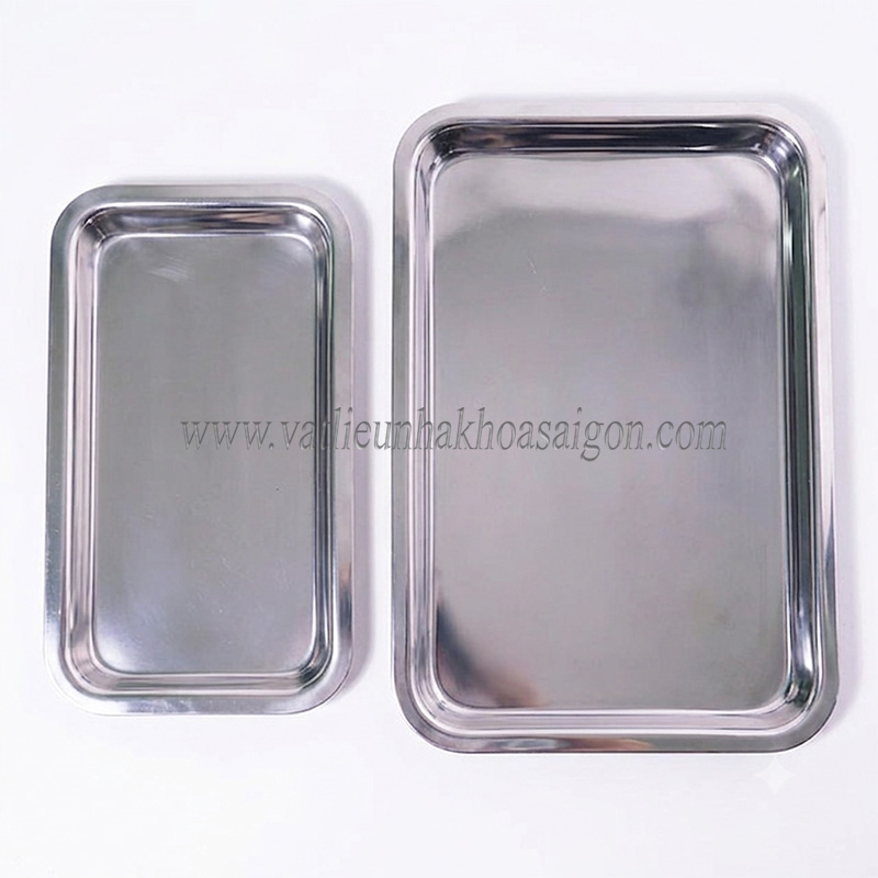 Mâm Khay Y Tế Chữ Nhật Inox