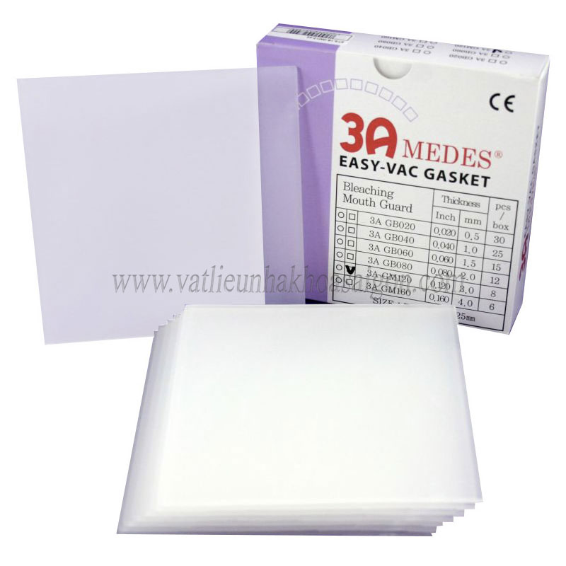 Miếng nhựa ép máng tẩy Cứng/ mềm Hàn Quốc 3A Medes 1mm 3A GB040