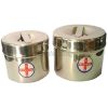 Hộp đựng gòn inox - Dùng cho phòng nha