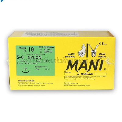 Chỉ khâu phẫu thuật không tiêu tiệt trùng Nylon - Mani