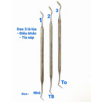Cây điêu khắc - Dao 3 lá lúa Prime