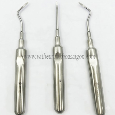 Bộ 3 cây nạy chóp nhổ răng Root Tip Pakistan